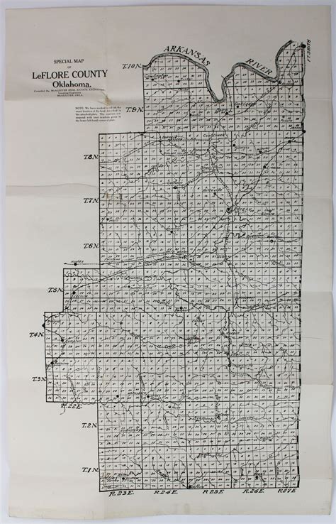 Special Map of LeFlore County, Oklahoma | Oklahoma