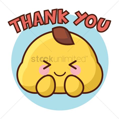 Cartoon character saying thank you Vector Image - 1957207 | StockUnlimited