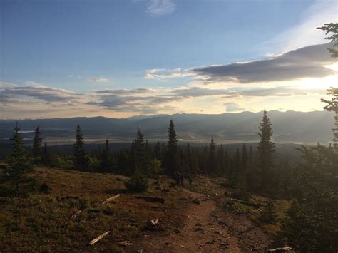 Sunrise coming up Mt. Elbert.