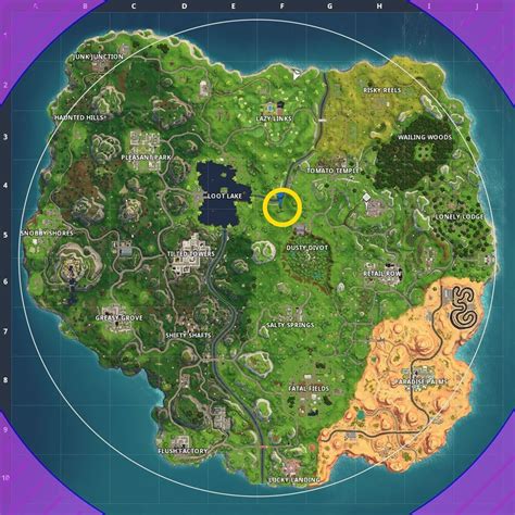 Fortnite: 'Follow the treasure map found in Dusty Divot' location | PC Gamer