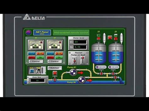 Delta HMI Programming Example - YouTube