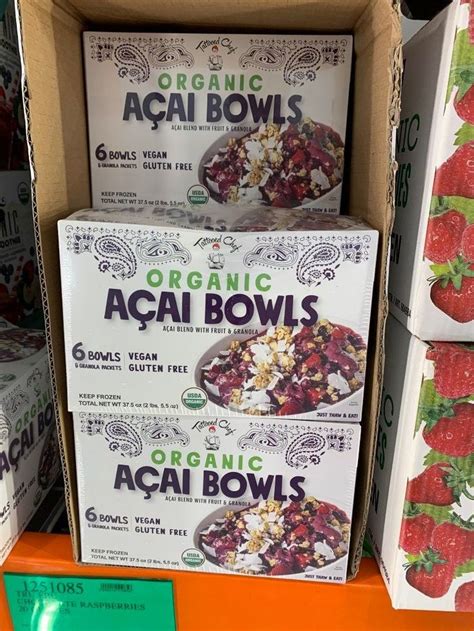 Costco Acai Bowl, Frozen & Organic by Ittella, 6 Count - Costco Fan | Organic acai, Acai, Frozen ...