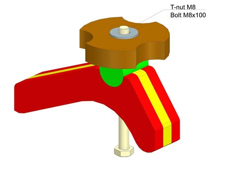 DIY T-track Hold Down Clamps — Free templates and 3D model