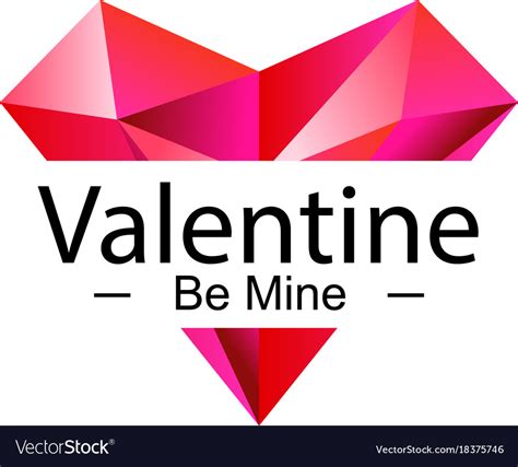 Be mine valentine Royalty Free Vector Image - VectorStock