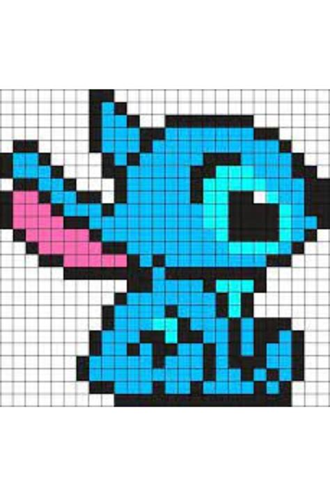 Pixel Art Stitch Disney | Dessin petit carreau, Dessin pixel, Pixel art stitch