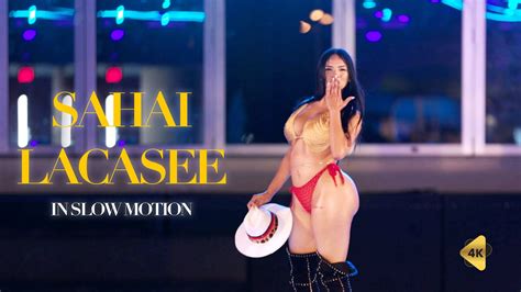 SAHAI LACASSE IN SLOW MOTION 4K | MIAMI SWIM WEEK AT DAER - YouTube