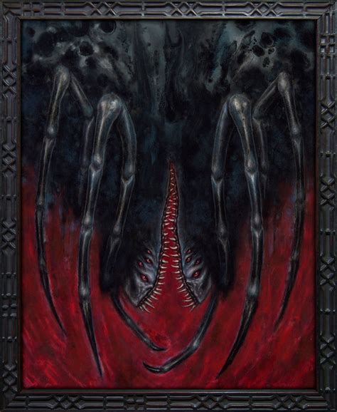 Ungoliant, JRR Tolkien, Silmarillion, Lord of the Rings, Original Framed Oil Painting - Etsy