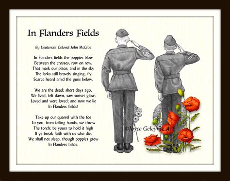 Flanders Fields Poem by John Mccrae PRINTABLE Cadets - Etsy Canada ...