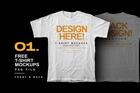 Free Download T-Shirt Mockups Design - PSD File