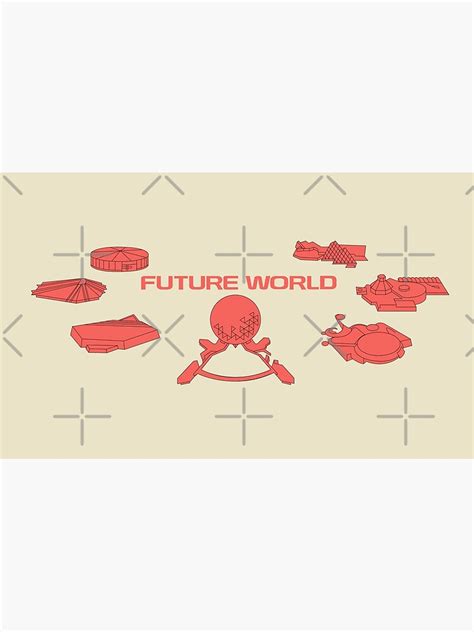 "Retro EPCOT Future World Map" Poster for Sale by TYPhoenicians | Redbubble