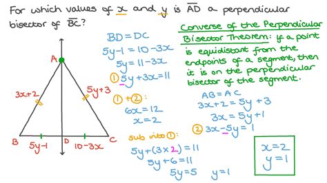 Prove The Perpendicular Bisector Theorem