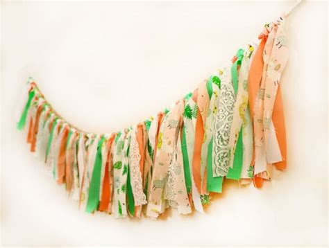 DIY Fabric Garland - Easy No-Sew DIY ⋆ Hello Sewing