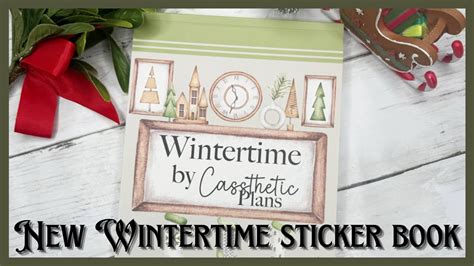 NEW WINTERTIME STICKER BOOK BY CASSTHETIC PLANS - YouTube