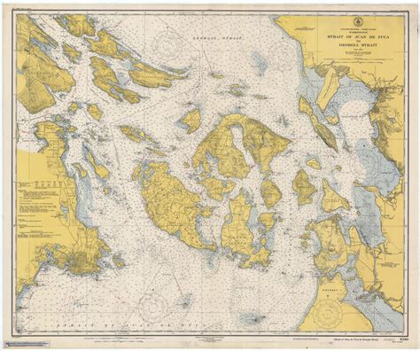 San Juan Islands Map - 1948 – Nautical Chart Prints