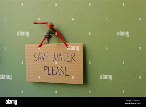 Business & Industrial Water Conservation Sign Water Saving Sign for Hanging on Wall Furniture ...