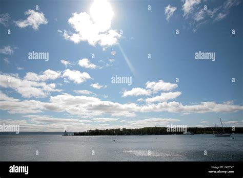 The Baddeck Bay in Nova Scotia Stock Photo - Alamy