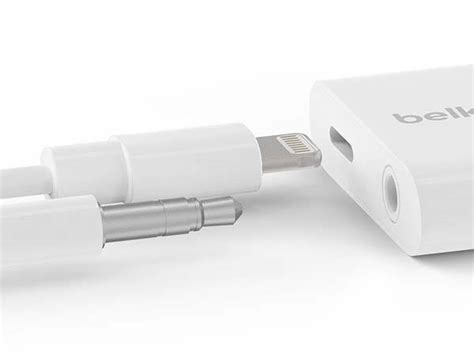 Belkin RockStar 3.5mm Lightning Headphone Adapter Supports iPhone X ...