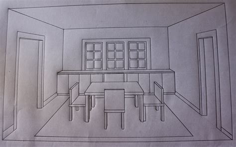 One Point Perspective Room Drawing at GetDrawings | Free download