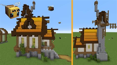 Bee Keeper's House Tutorial | Minecraft 1.15 House - YouTube