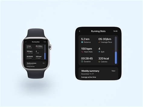 Smartwatch running app by Ligaya L. on Dribbble