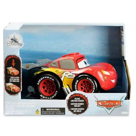 Disney Pixar Cars Lightning McQueen Talking Toy with Wheelie Action ...