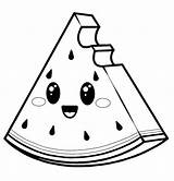 Kawaii Watermelon Slice coloring Page  Download Print Or Color Online sketch template