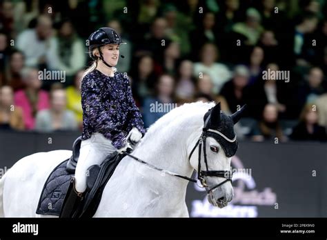 DEN BOSCH - Britt Dekker on George performs during The Dressage Masters, during The Dutch ...