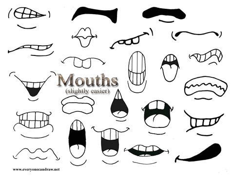 How to Draw Cartoon Mouths. | Cartoon drawings, Drawing cartoon ...