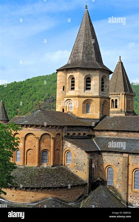 Church architecture, Romanesque Sainte Foy abbey church (1124), Conques ...