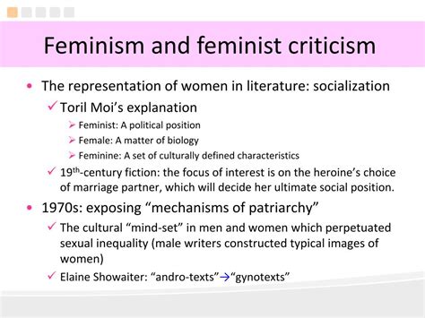 PPT - Feminist Criticism PowerPoint Presentation, free download - ID:4105246