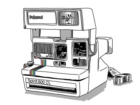 Polaroid Camera Sketch at PaintingValley.com | Explore collection of Polaroid Camera Sketch