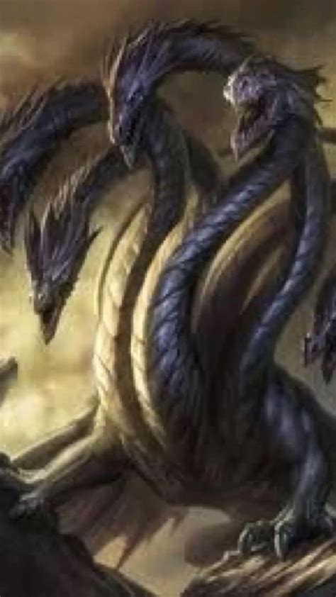 Dragon hydra | Dragon artwork, Creatures, Mythological creatures