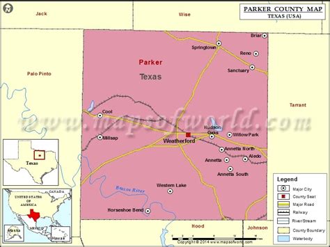 Parker County Map | Map of Parker County, Texas