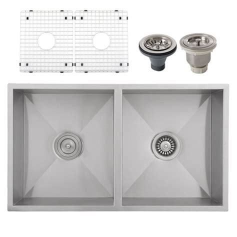 Ticor S6501 Undermount 16-Gauge Stainless Steel Kitchen Sink + Accessories