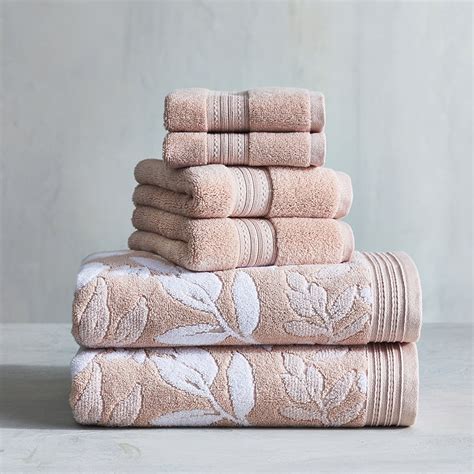 Cherry Blossom Floral 6 Piece Bath Towel Set, Better Homes & Gardens Signature Soft Collection ...