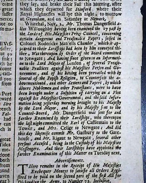 Charles II offers a pardon in the Popish Plot investigation ...