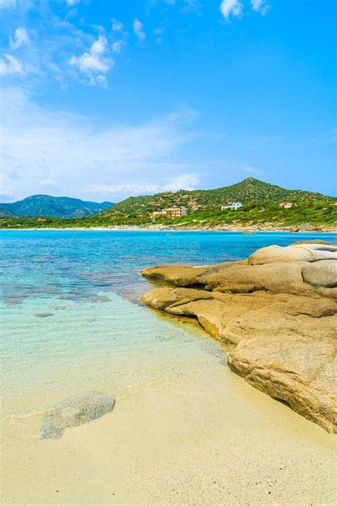 A View of Beautiful Sandy Campulongu Beach, Sardinia Island, Italy ...