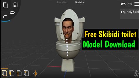 How to download skibidi toilet model in free. | Skibidi toilet for Prisma 3D and blender