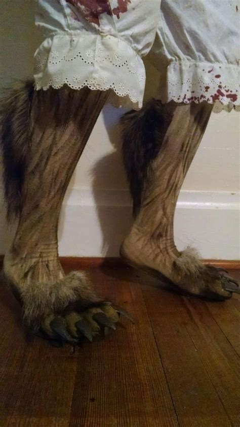 Werewolf feet | Cool halloween costumes, Monster costumes, Beast costume