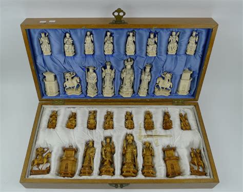 Quality 19th Century Chinese Ivory Chess Set | 249050 | Sellingantiques ...