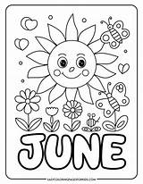 June Coloring Pages 5 Free Printable PDF To Print  Easy sketch template