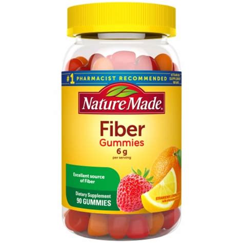 Nature Made® Assorted Fruit Flavored 6g Fiber Adult Gummies, 90 ct - Kroger