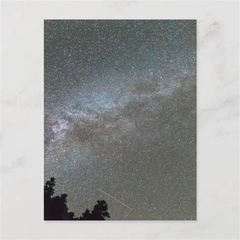 Milky Way Perseid Meteor Shower Postcard | Zazzle