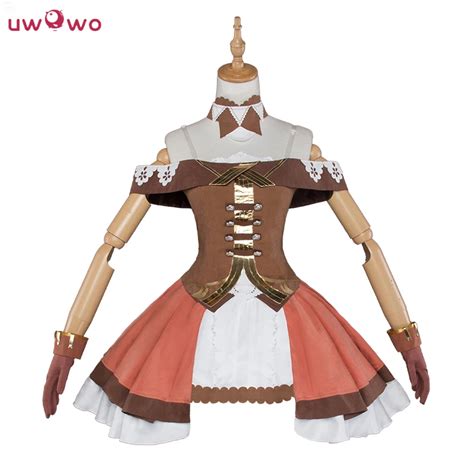 Uwowo Ia Cosplay Vocaloid Renaissance Brown Dress Women Costume Full ...