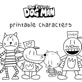 Dog Man Characters | Dog man book, Man character, Book character day