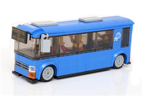 LEGO City size mini bus model from public transport of Budapest. My son asked me to build it ...