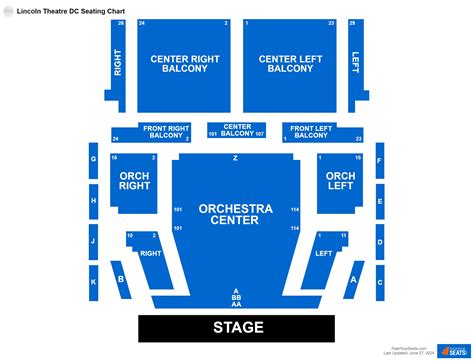 Lincoln Theatre DC Seating Chart - RateYourSeats.com