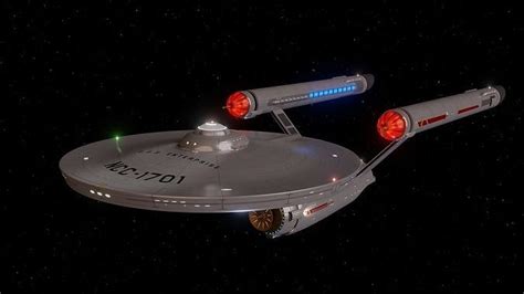 3D model Classic Star Ship Enterprise Enhanced - Star Trek TOS VR / AR / low-poly | CGTrader