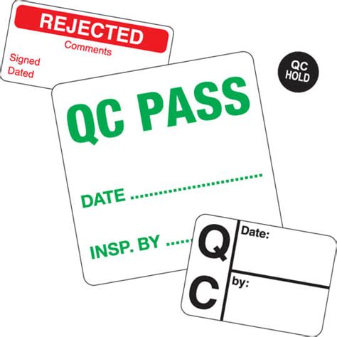 QC Quality Control Labels & Stickers | Labels Online