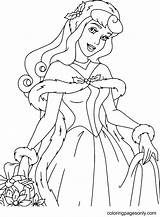 Aurora Ready For Christmas Coloring Page  Free Printable Pages sketch template